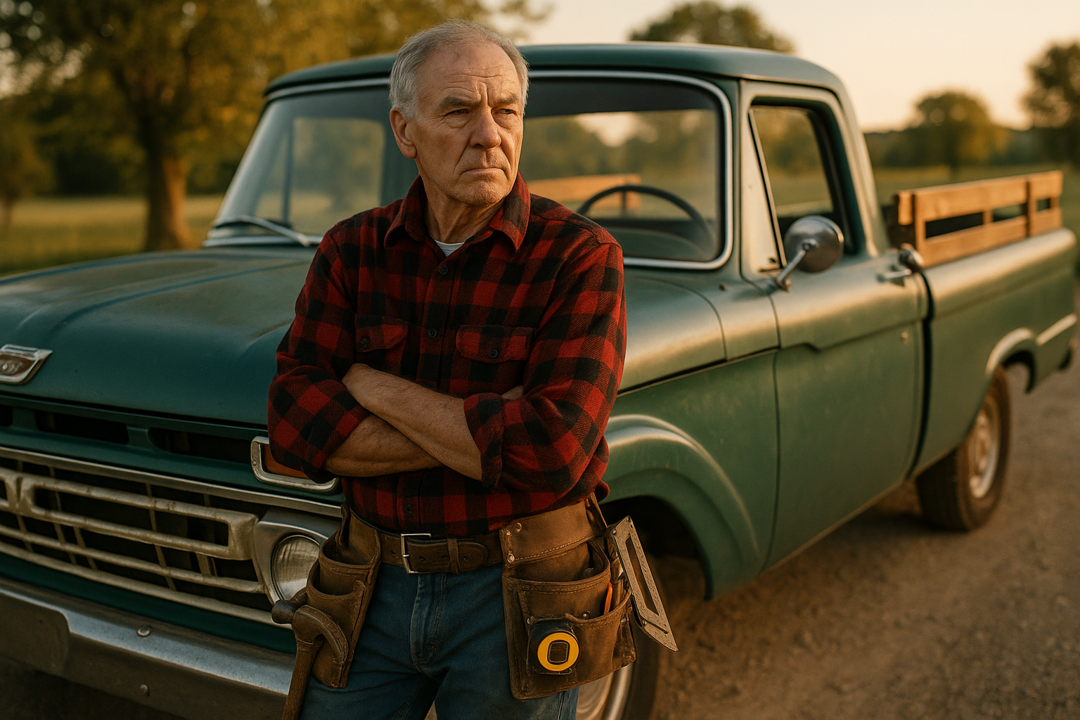 Bob by his truck