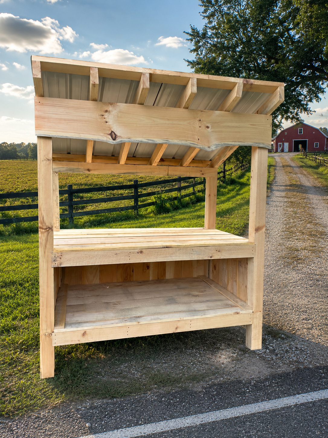 WoodUp Farm Stand — Actual 4×4 — view 3